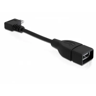 Kabel Adapter Micro-USB auf USB-A DeLOCK 83104 0,11 m USB 2.0 Schwarz