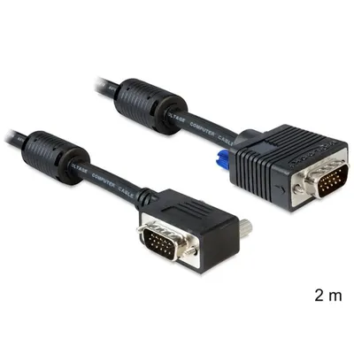 VGA Kabel DELOCK SVGA 2 m Schwarz Stecker/Stecker