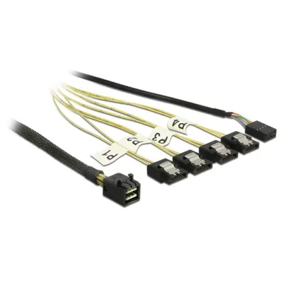 Kabel Adapter DeLOCK Mini SAS HD SFF-8643 zu 4x SATA 7p 1m