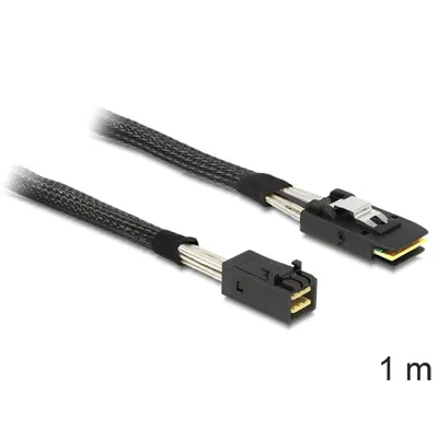 Kabel Mini SAS HD SFF 8643 nach Mini SAS SFF 8087 1 m Schwarz DeLOCK