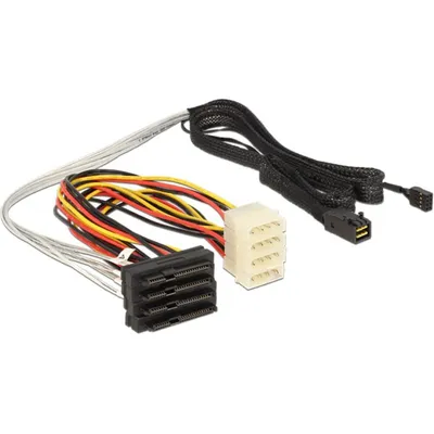 Kabel DeLOCK 83391 Mini SAS HD SFF 8643 zu 4x SAS SFF 8482 1 m