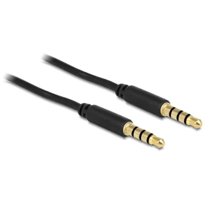 Audio-Kabel DeLOCK 3,5mm Stecker zu 3,5mm Stecker 2 m Schwarz