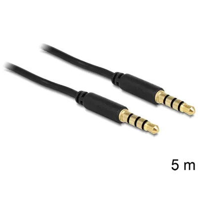 Audio-Kabel DeLOCK 3,5 mm Stecker zu Stecker 5 m schwarz