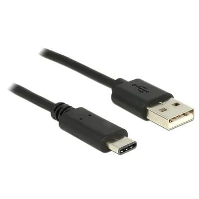 Kabel DeLOCK 83600 1 m USB 2.0 USB C zu USB A Schwarz