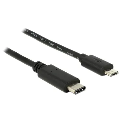 USB-Kabel DeLOCK 83602 1 m USB-C auf Micro-USB B Schwarz