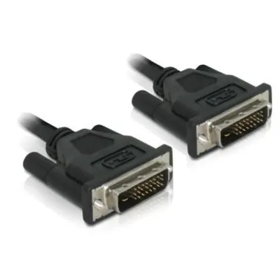 DVI-Kabel DELOCK DVI 24+1 0.5m Schwarz männlich/männlich