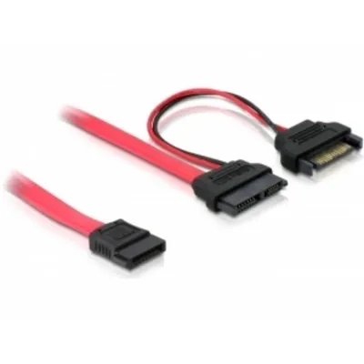SATA-Kabel DeLOCK 0,5 m Rot Stecker/Buchse