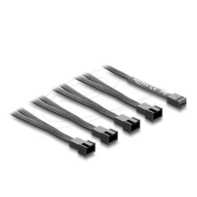 Kabel Delock 84540 4-pin PWM 0,4 m Schwarz Interner Adapter