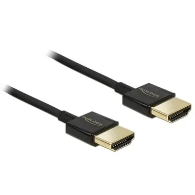 HDMI-Kabel Delock 3 m High Speed mit Ethernet 4K 3D Schwarz