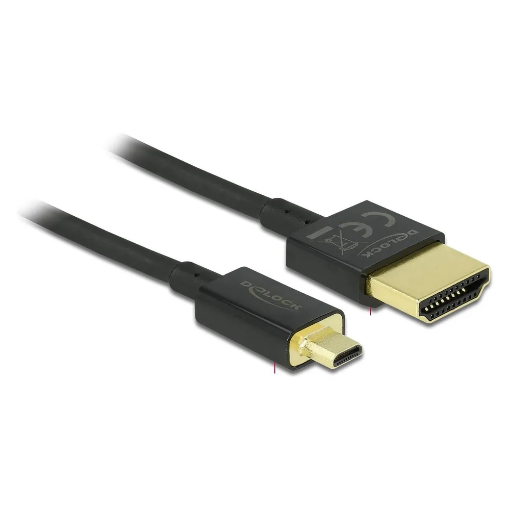 Delock HDMI (Typ A) — micro HDMI (Typ D) (1 m)