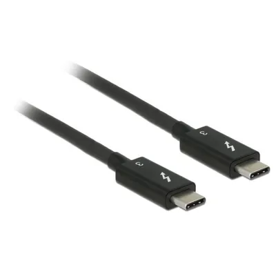 Delock Thunderbolt 3 USB-C St. USB-C St. Pass Kabel. 0,5m 5a, 40 Gbs Universal, vergoldet