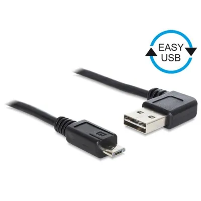 Kabel Delock 0,5 m USB 2.0-A zu Micro-USB B Schwarz