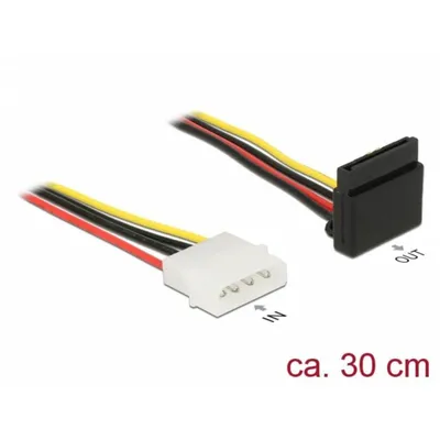 Internes DeLOCK Molex 4-pin zu SATA 15-pins Kabel 0,3 m