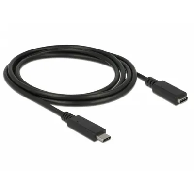USB-Kabel Delock 85534 1,5 m USB-C an USB-C USB 3.2 Gen 1 Schwarz