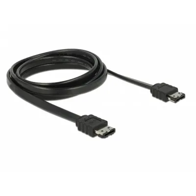 Kabel eSATA DeLOCK 2 m SATA II Schwarz Männlich/Männlich