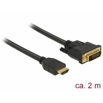 Videokabel DeLOCK 85654 2 m HDMI nach DVI Schwarz