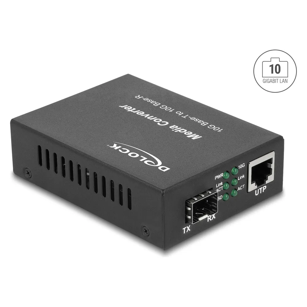 Delock Medienkonverter 10GBase-R SFP+ zu 10GBase-T RJ45