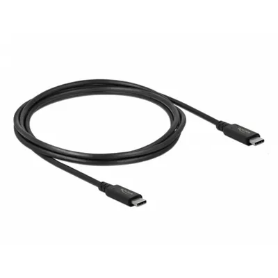 Kabel USB4 Delock 20 Gbps 2 m USB-C zu USB-C Schwarz