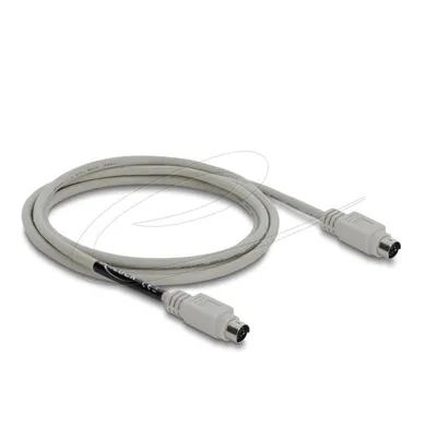 Kabel Delock 87235 1,8 m Mini-DIN 6-polig Stecker-Stecker beige