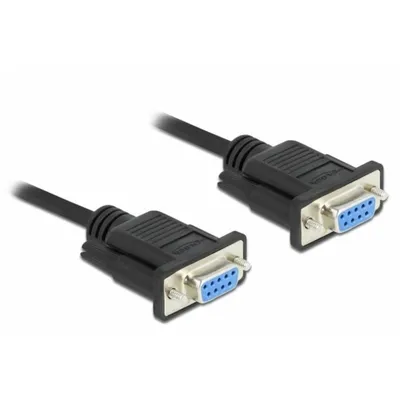 Kabel Seriell DeLock 87516 5 m DB-9 F/F schwarz