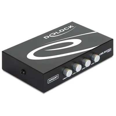 DeLOCK USB Switch 4-Port USB 2.0 Kabelgebunden