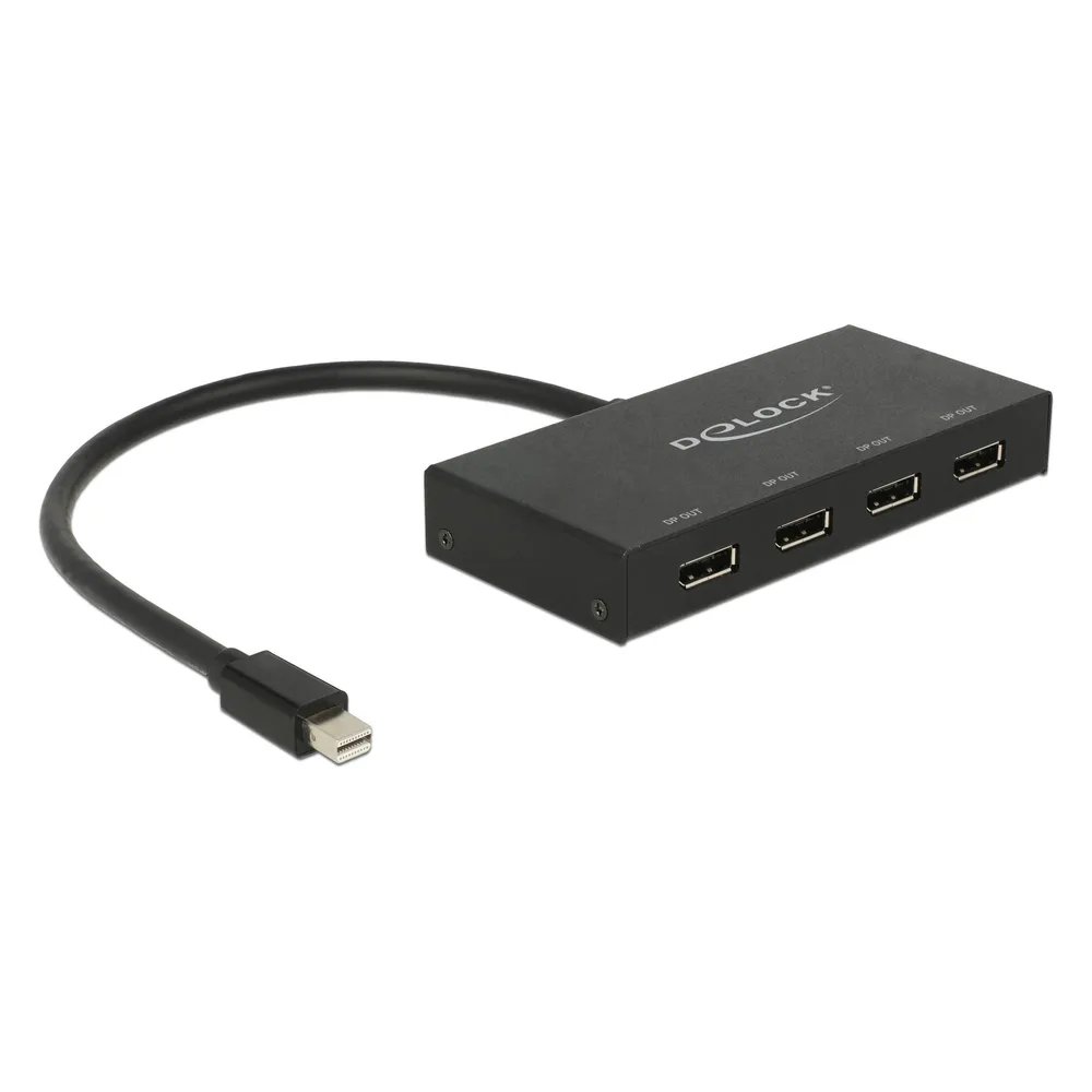 DisplayPort-Splitter DeLOCK 1x miniDP zu 4x DP 4K