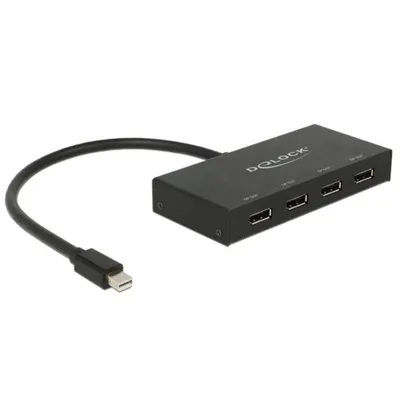 DisplayPort-Splitter DeLOCK 1x miniDP zu 4x DP 4K