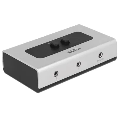 Bidirektionales manuelles Audio-Schalter DeLOCK 3,5 mm