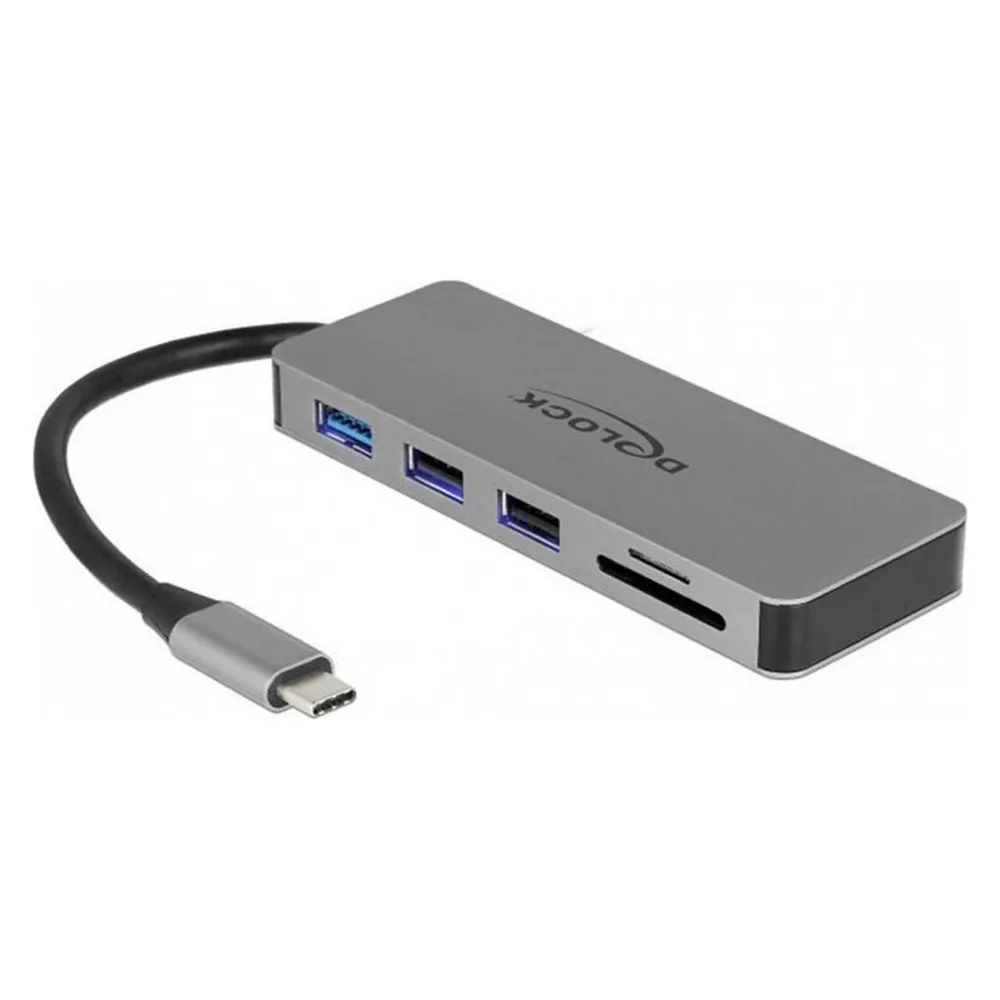 Dockingstation DeLock 87743 USB-C HDMI 3x USB SD Kartenleser Power Delivery