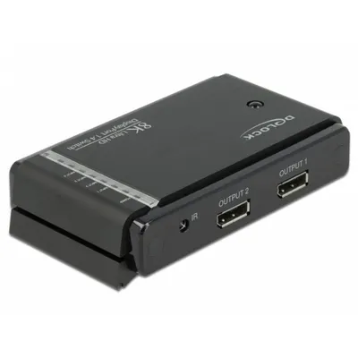 DisplayPort 1.4 KVM-Switch DeLOCK 8K 2x1 mit Fernbedienung