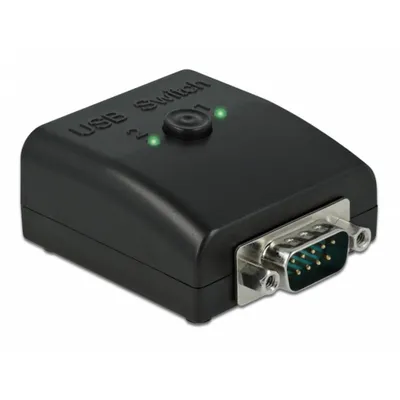 Gender Changer DELOCK 87756 RS-232 zu 2x USB 2.0 Typ-B Schwarz bidirektional