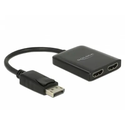 DisplayPort 1.4 DeLOCK Splitter 1 x DisplayPort auf 2 x HDMI MST