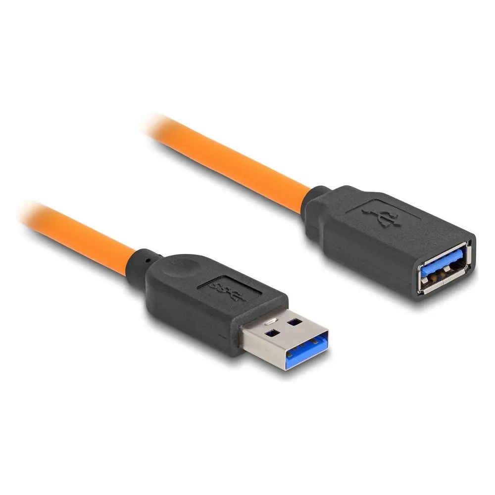 Delock USB 5 Gbps Kabel USB Typ-A Stecker zu USB Typ-A Buchs (1 m, USB 3.2 Gen 1, 100 W)