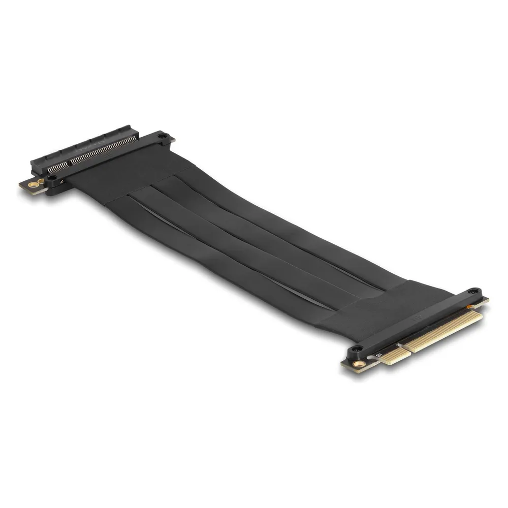 Delock Riser Karte PCI Express x8 Stecker zu x8 Slot mit Kabel 30 cm