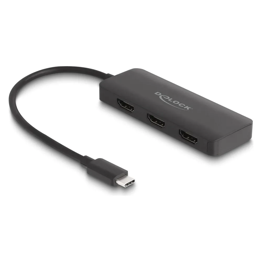 Delock USB Type-C Splitter (DP Alt Mode) zu 3 x HDMI MST 4K