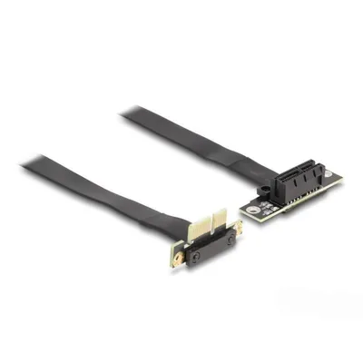 Riser-Kabel DeLock 88042 PCIe x1 90° gewinkelt 30 cm Schwarz