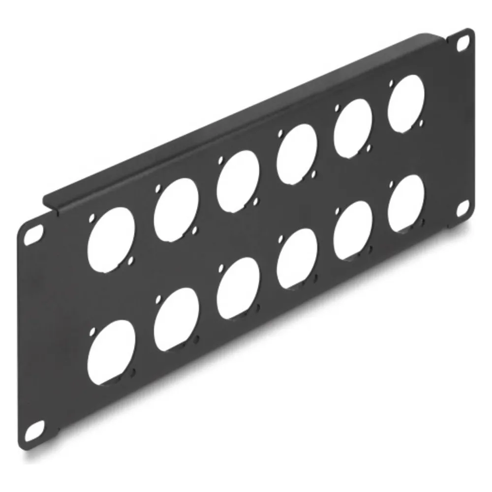 Delock 10? D-Typ Patchpanel 12 Port 2 HE schwarz