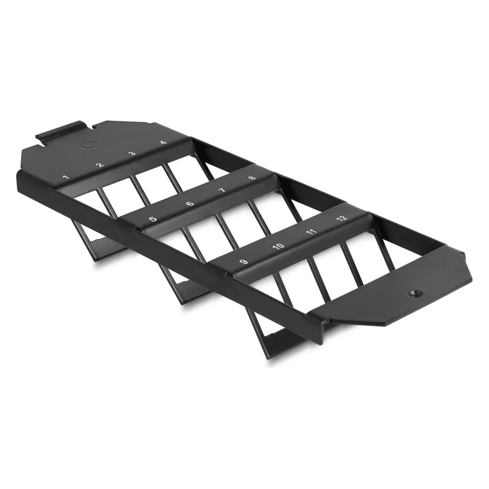 Delock Keystone Halterung 12 Port für Bodentank
