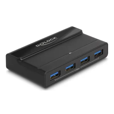 Switch DeLock 4 Ports 5 Gbps Modell 88066 USB 3.0 2 Hosts USB-C
