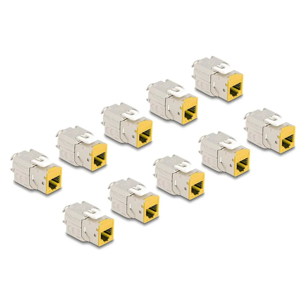 Delock Keystone Modul RJ45 Buchse zu LSA Cat.6A werkzeugfrei (Keystone Modul)