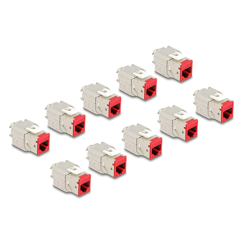 Delock Keystone Modul RJ45 Buchse zu LSA Cat.6A werkzeugfrei (Keystone Modul)