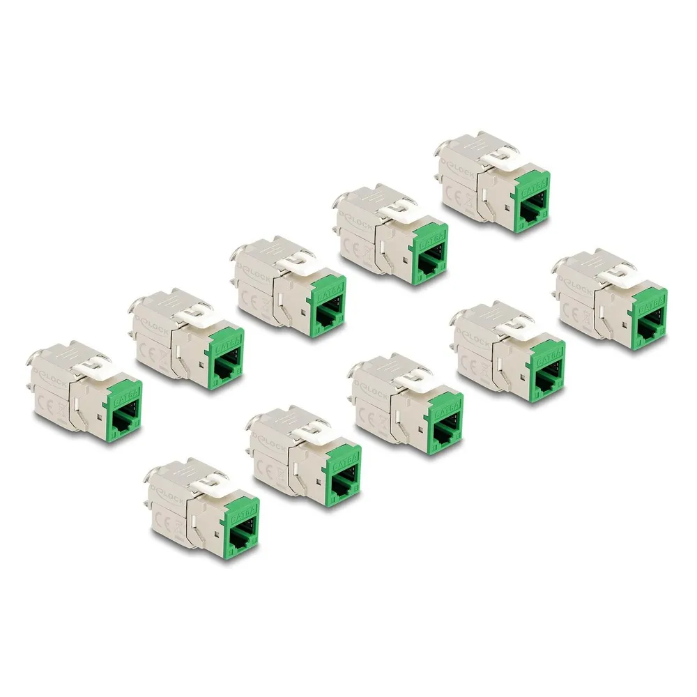 Delock Keystone Modul RJ45 Buchse zu LSA Cat.6A werkzeugfrei (Keystone Modul)