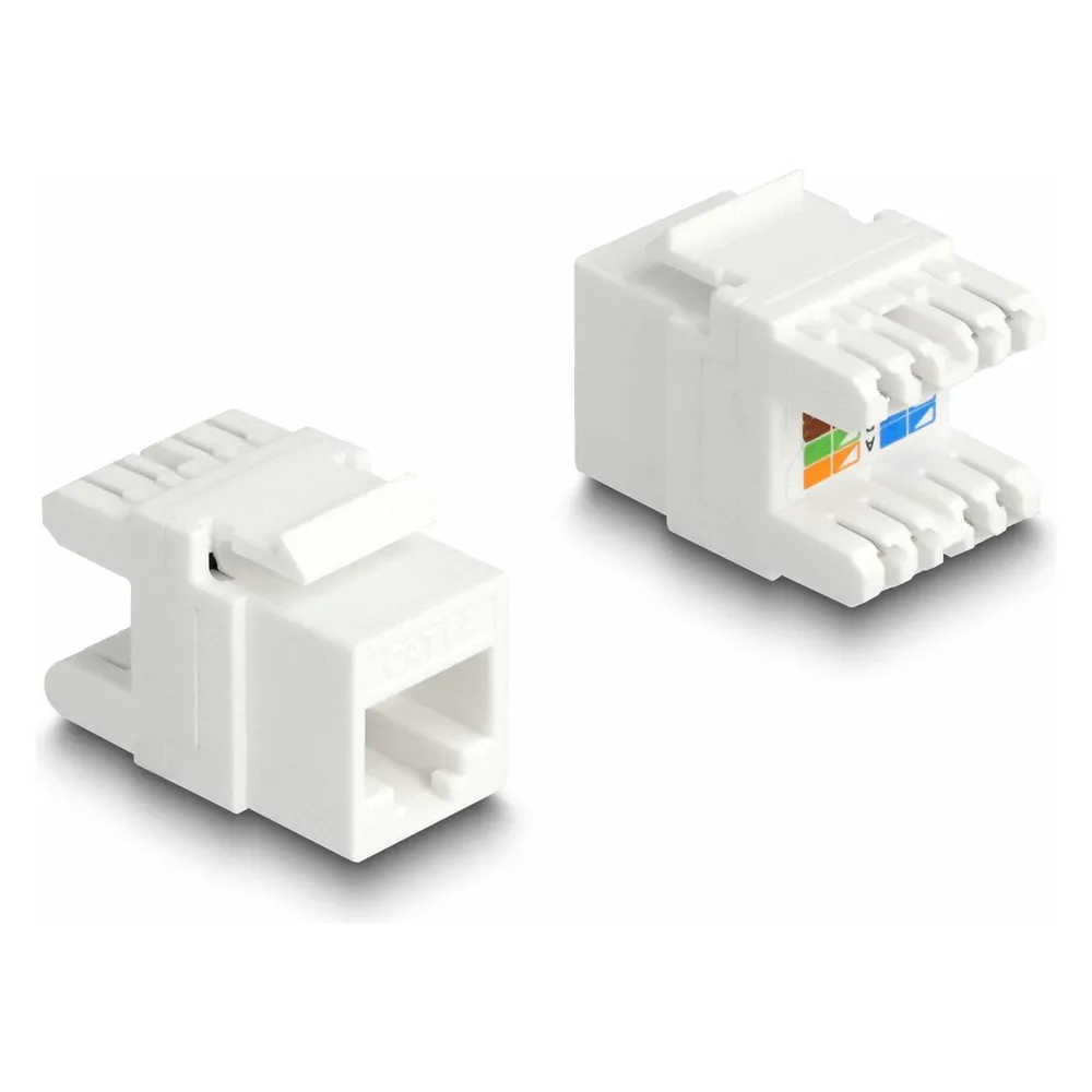 Delock Keystone-Modul Cat.6A, werkzeugfrei, Buchse RJ-45, LSA