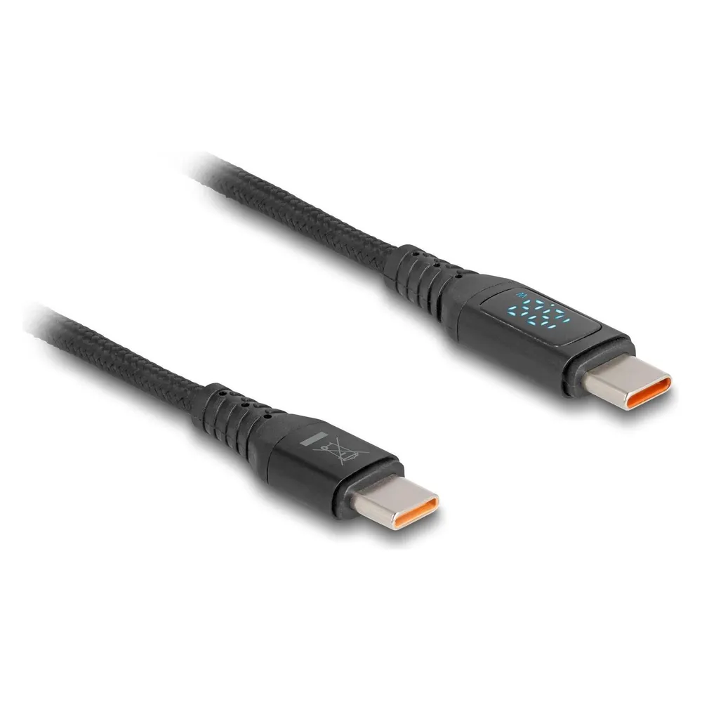 Delock USB 2.0 Schnelladekabel USB Type-C Stecker zu Stecker