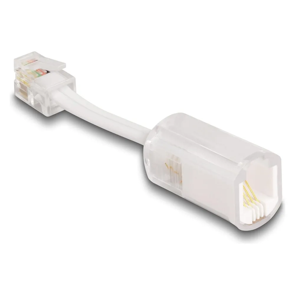Delock Telefonkabel-Verdrehschutz Adapter RJ10 Stecker zu RJ