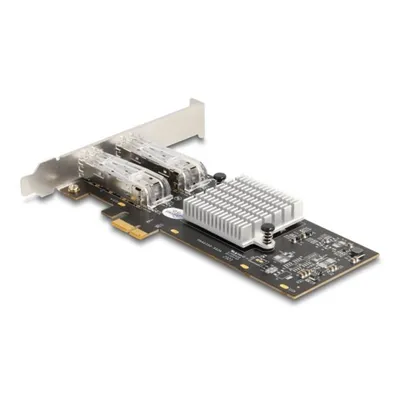 Tarjeta de Red Delock 88336 PCI Express x1 2x SFP 1 Gbps Intel I350 VLAN Jumbo Frames