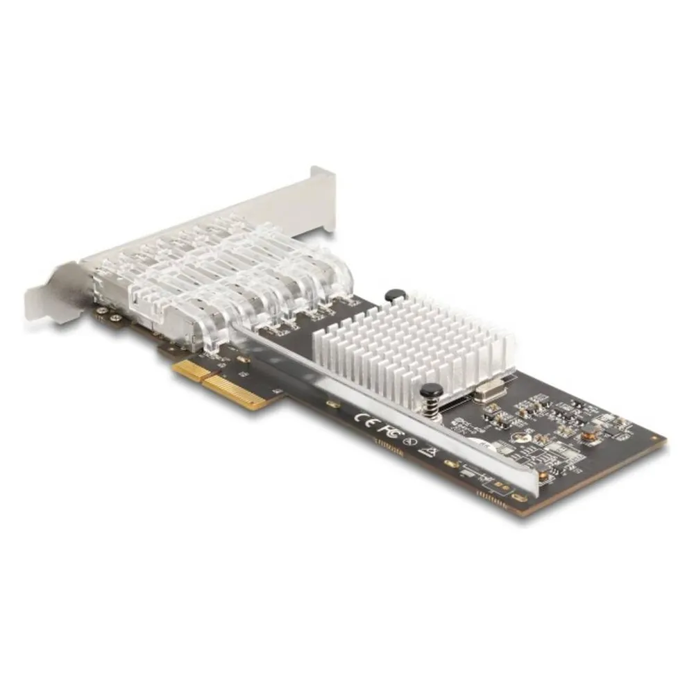 Tarjeta de Red Delock 88342 PCI Express x4 4x SFP 1 Gbps Server