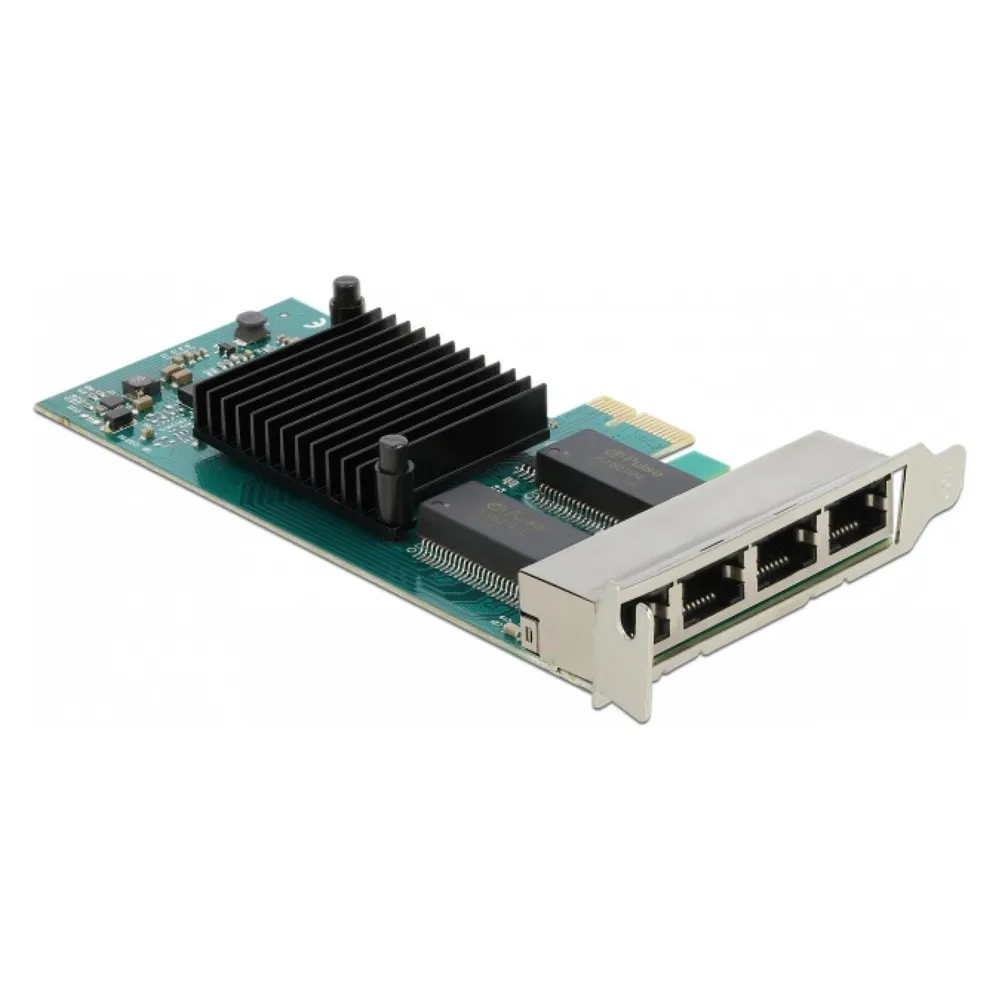 Tarjeta de Red Delock PCI Express 4 Ports Gigabit Ethernet 4000 Mbps Intern