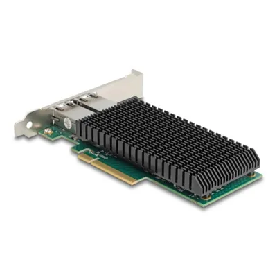 Tarjeta de Red Delock 88522 PCI Express 10 GbE Dual RJ45 Jumbo Frames