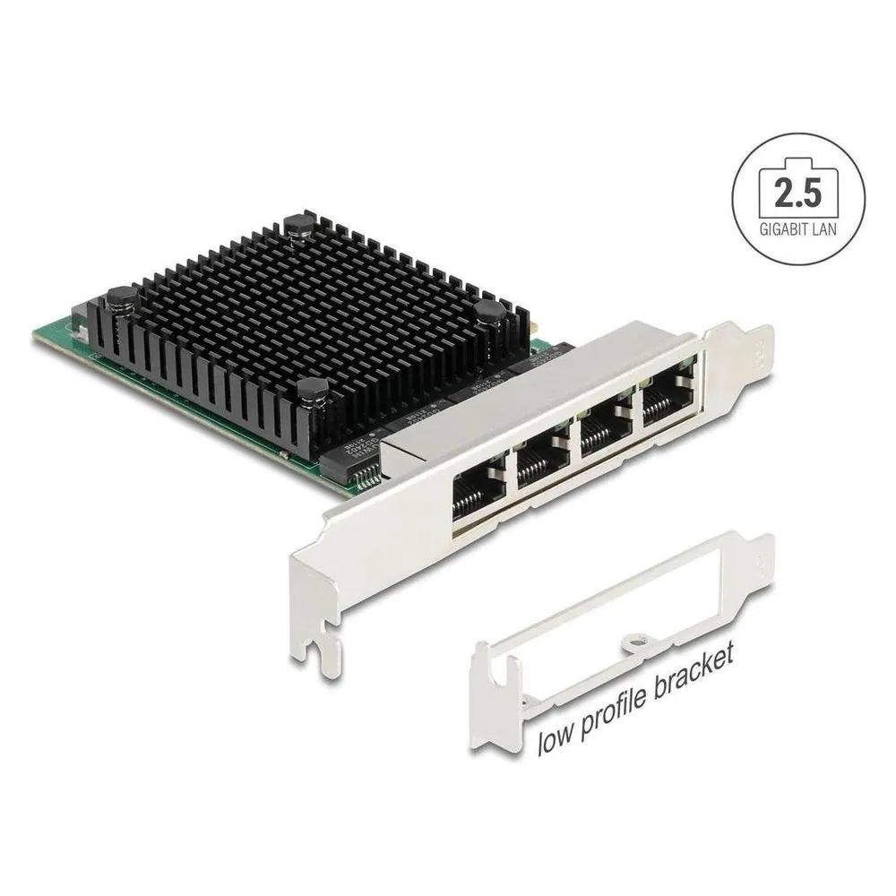 Tarjeta de Red DeLock 88601 PCI Express x4 2